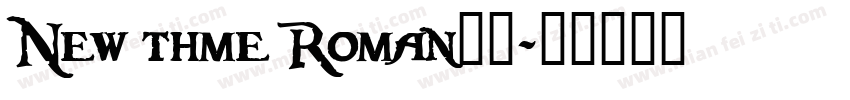 New thme Roman字体字体转换